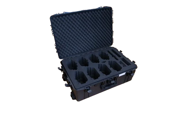 flight case without headsets inside